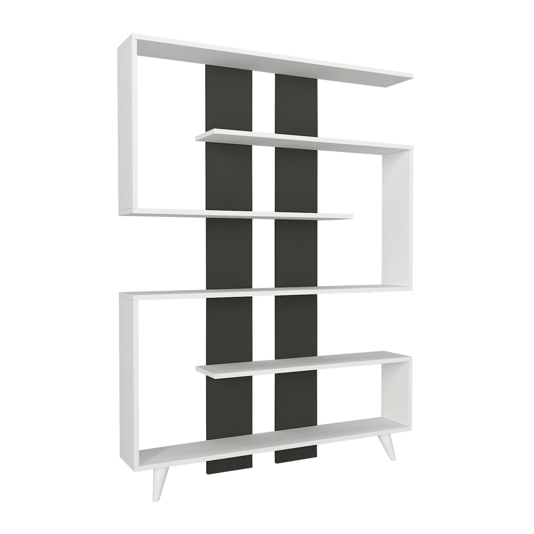 Pillar Bookcase White - Anthracite