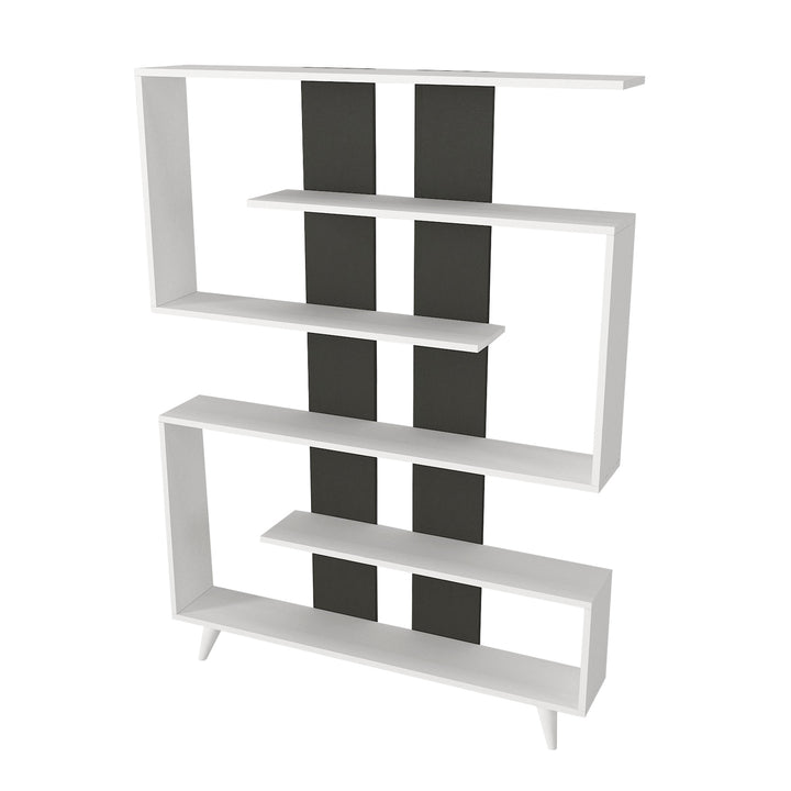 Pillar Bookcase White - Anthracite