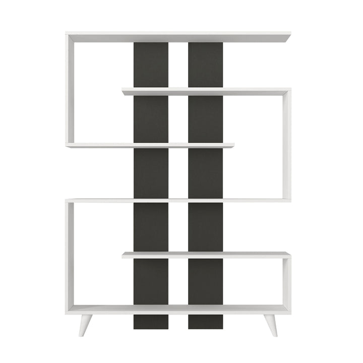 Pillar Bookcase White - Anthracite
