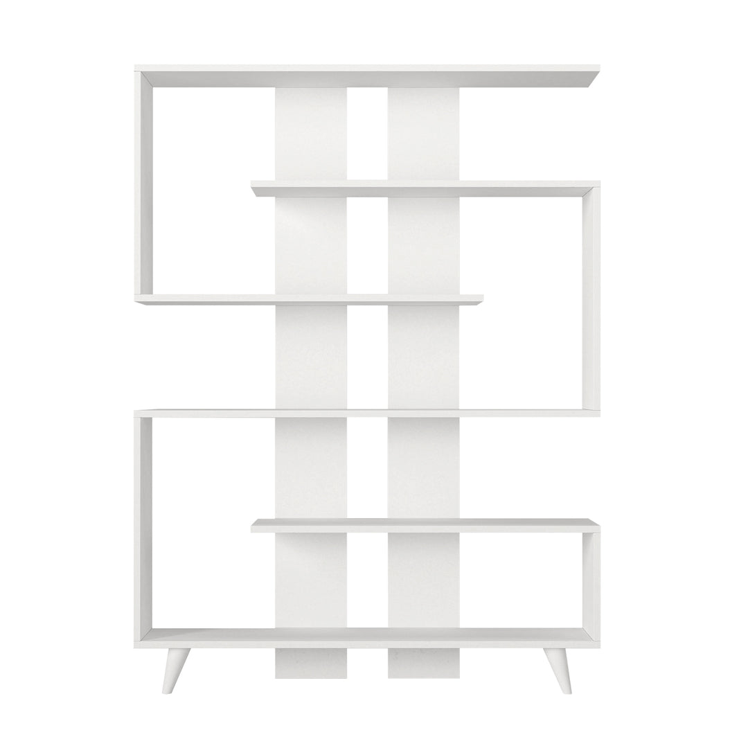 Pillar Bookcase White