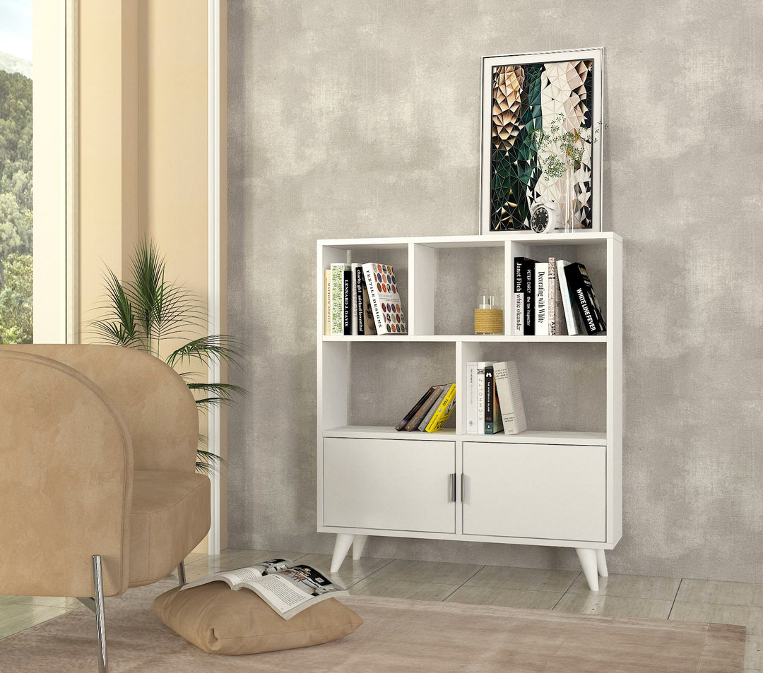 Tesso Bookcase White