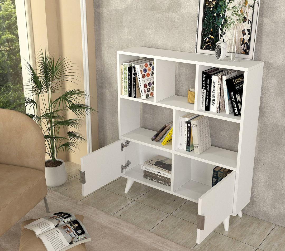 Tesso Bookcase White