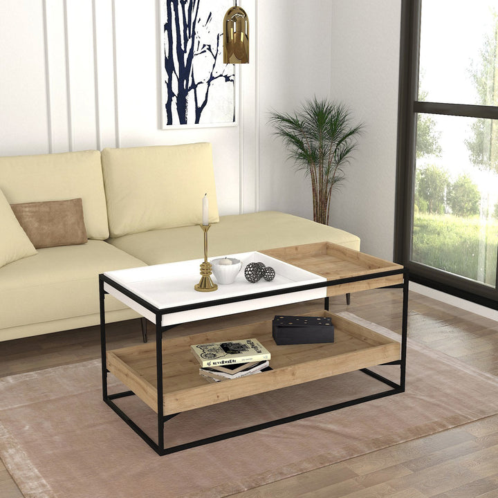 Spectrum Coffee Table Sapphire - White