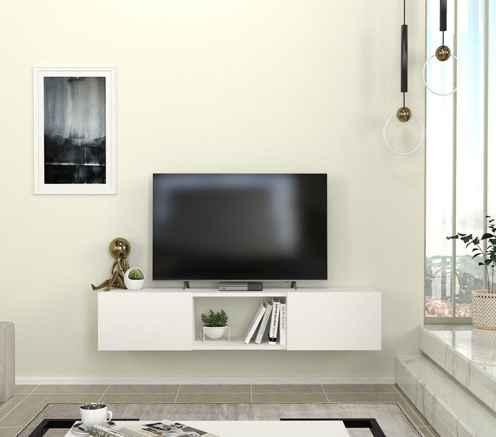 Segment Tv Stand White