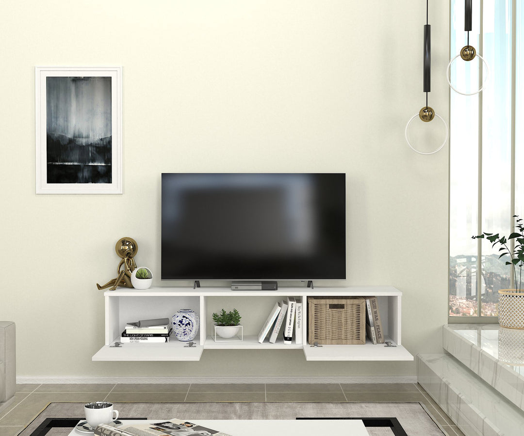 Segment Tv Stand White