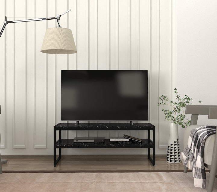 Touch Tv Stand Black Marble