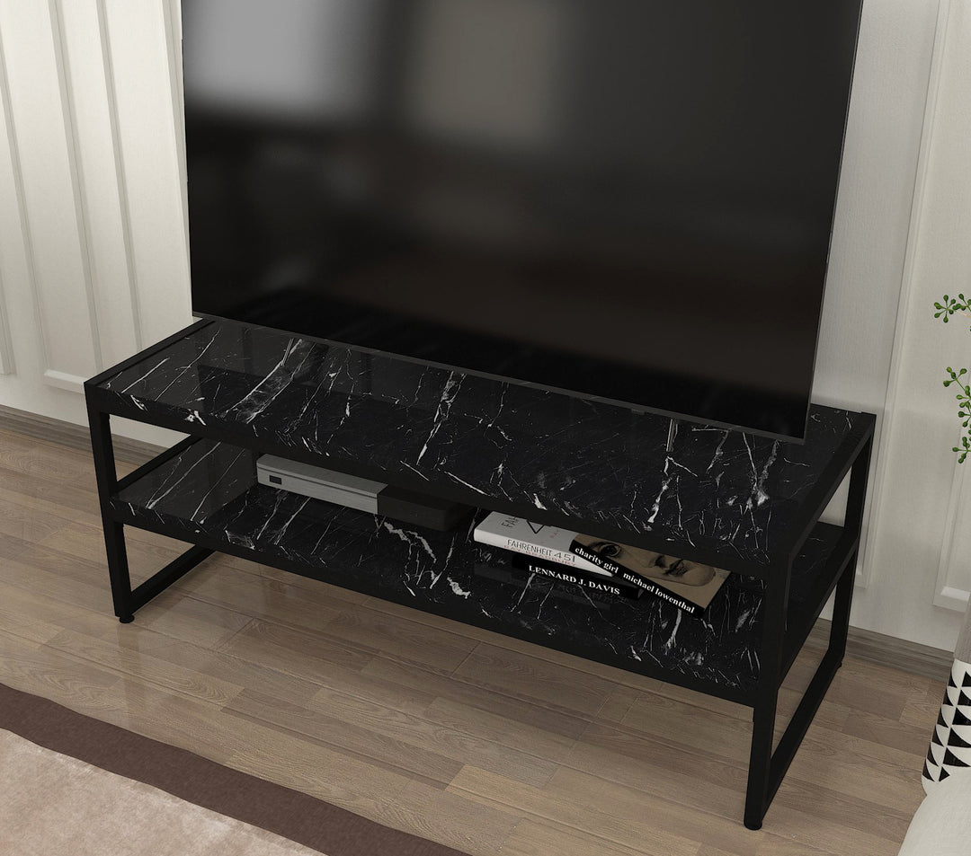 Touch Tv Stand Black Marble