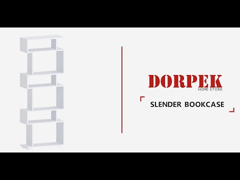 Slender Bookcase White